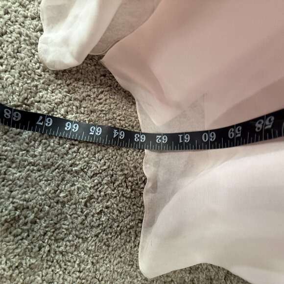 📌Blushing Pink Beaded Straps Pleated Chiffon A-Line Bridesmaid - Prom Dress - Picture 8 of 15